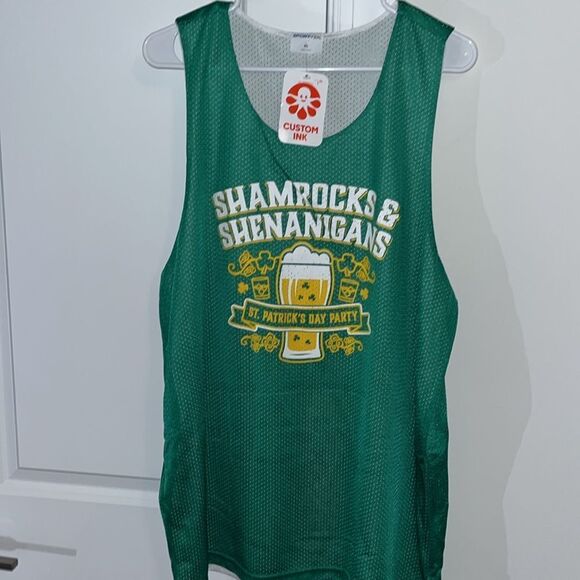 Unisex St paddy’s Patrick’s Day Sports & Social Cary NC Irish Ireland Tank Top - Picture 1 of 3